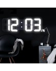 Anpro 3D duża LED cyfrowa ściana zegar data czas celsjusza Nightlight wyświetlacz stół do komputera zegary budzik z salonu