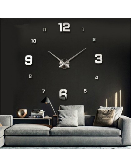 Duży zegar ścienny zegarek 3d zegary ścienne de pared home decoration 3d naklejki ścienne specjalny salon akcesoria do dekoracji