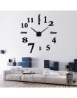 Niedrogi DIY lustrzany efekt dekoracji wnętrz naklejki ścienne krótki styl martwa natura kwarcowy salon niedrogi zegar ścienny