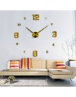 Duży zegar ścienny zegarek 3d zegary ścienne de pared home decoration 3d naklejki ścienne specjalny salon akcesoria do dekoracji