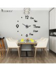 2020 darmowa wysyłka Diy duży zegar ścienny nowoczesny Design 3D naklejka ścienna zegar cichy wystrój salonu kwarcowy Relógio de
