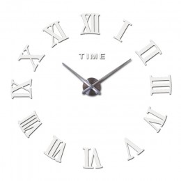 Promocja nowy home decor duże rzymskie lustro moda nowoczesne zegary kwarcowe salon diy ściana naklejka zegar zegarek darmowa wy