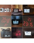 FanJu FJ3531 alarm z projekcją zegar cyfrowy data funkcją drzemki podświetlenie projektor biurko stół zegar led z projekcją czas