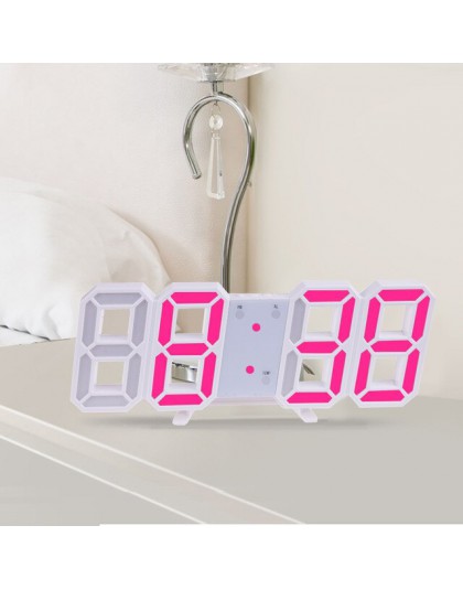 Anpro 3D duża LED cyfrowa ściana zegar data czas celsjusza Nightlight wyświetlacz stół do komputera zegary budzik z salonu
