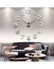 Nowy zegar zegarek zegary ścienne horloge 3d diy lustro akrylowe naklejki Home Decoration salon igła kwarcowa darmowa wysyłka