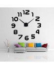 Nowy zegar zegarek zegary ścienne horloge 3d diy lustro akrylowe naklejki Home Decoration salon igła kwarcowa darmowa wysyłka