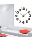 Nowy zegar zegarek zegary ścienne horloge 3d diy lustro akrylowe naklejki Home Decoration salon igła kwarcowa darmowa wysyłka