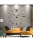 Zegar ścienny diy salon nowy akryl zegarek kwarcowy zegary 3d reloj de pared home decoration hot Metal naklejka ścienna