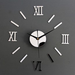1 sztuka nowy zegar zegarek zegary ścienne Horloge 3d Diy lustro akrylowe naklejki dekoracja wnętrz salon igła kwarcowa