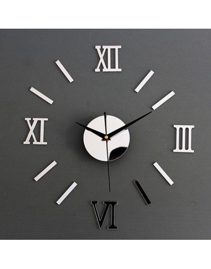 1 sztuka nowy zegar zegarek zegary ścienne Horloge 3d Diy lustro akrylowe naklejki dekoracja wnętrz salon igła kwarcowa