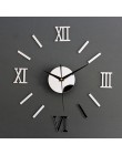 1 sztuka nowy zegar zegarek zegary ścienne Horloge 3d Diy lustro akrylowe naklejki dekoracja wnętrz salon igła kwarcowa