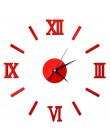 1 sztuka nowy zegar zegarek zegary ścienne Horloge 3d Diy lustro akrylowe naklejki dekoracja wnętrz salon igła kwarcowa