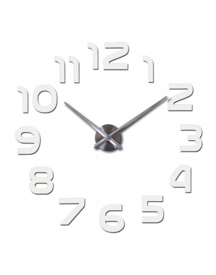 Nowy zegar zegarek zegary ścienne horloge 3d diy lustro akrylowe naklejki Home Decoration salon igła kwarcowa darmowa wysyłka