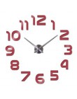 Nowy zegar zegarek zegary ścienne horloge 3d diy lustro akrylowe naklejki Home Decoration salon igła kwarcowa darmowa wysyłka