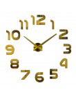 Nowy zegar zegarek zegary ścienne horloge 3d diy lustro akrylowe naklejki Home Decoration salon igła kwarcowa darmowa wysyłka