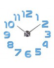 Nowy zegar zegarek zegary ścienne horloge 3d diy lustro akrylowe naklejki Home Decoration salon igła kwarcowa darmowa wysyłka