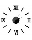 1 sztuka nowy zegar zegarek zegary ścienne Horloge 3d Diy lustro akrylowe naklejki dekoracja wnętrz salon igła kwarcowa