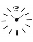 Zegar ścienny diy salon nowy akryl zegarek kwarcowy zegary 3d reloj de pared home decoration hot Metal naklejka ścienna