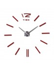 Zegar ścienny diy salon nowy akryl zegarek kwarcowy zegary 3d reloj de pared home decoration hot Metal naklejka ścienna