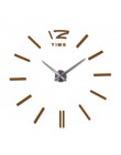 Zegar ścienny diy salon nowy akryl zegarek kwarcowy zegary 3d reloj de pared home decoration hot Metal naklejka ścienna