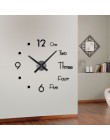 Home Decor 3D zegar ścienny nowoczesny duży zegar ścienny samoprzylepna naklejka na ścianę kreatywne lustro akrylowe zegar ścien