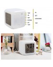 Cube zegar led budzik led 7 zmiana kolorów cyfrowa tablica gadżet termometr świecące w nocy zegarek na prezenty Home Decor TSLM1