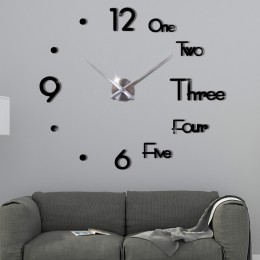 2019 nowy 3D DIY duży zegar ścienny nowoczesny Design naklejka ścienna zegar cichy Home Decor salon lustro akrylowe Nordic zegar