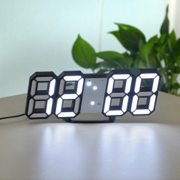 Efektowny podświetlany zegar cyfrowy na ścianę nowoczesny funkcjonalny ozdobny praktyczny modny oryginalny