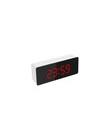 Lustro Alarm LED zegar Luminous cyfrowy czas drzemki temperatura obudź światło podświetlany zegar na biurko sypialnia