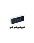 Lustro Alarm LED zegar Luminous cyfrowy czas drzemki temperatura obudź światło podświetlany zegar na biurko sypialnia