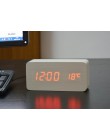 FiBiSonic budziki z termometrem, drewniane drewniane zegary Led, cyfrowy zegar stołowy, zegary elektroniczne z kosztem