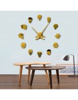 Różne czaszki DIY Horror Wall Art Giant zegar ścienny duża igła bezramowe głowice Zombie duży zegar ścienny Halloween Decor