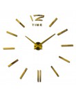 2019 gorąca sprzedaż zegar ścienny duże dekoracyjne zegary ścienne home decor zegary diy salon reloj naklejka z muralem
