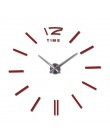 2019 gorąca sprzedaż zegar ścienny duże dekoracyjne zegary ścienne home decor zegary diy salon reloj naklejka z muralem