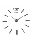 2019 gorąca sprzedaż zegar ścienny duże dekoracyjne zegary ścienne home decor zegary diy salon reloj naklejka z muralem