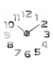Moda z najwyższej półki 3d zegar ścienny reloj de pared zegarek kwarcowy nowoczesne zegary diy salon duże dekoracyjne naklejki m
