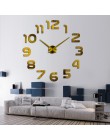 Moda z najwyższej półki 3d zegar ścienny reloj de pared zegarek kwarcowy nowoczesne zegary diy salon duże dekoracyjne naklejki m