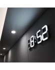 3D LED cyfrowy zegar drzemka biurko w sypialni budziki wiszący zegar ścienny 12/24 godziny kalendarz termometr Home Decor prezen