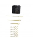 1 zestaw wiszące DIY zegarek kwarcowy cichy, ścienny zegara mechanizm kwarcowy naprawa ruch mechanizm zegara części z igłami