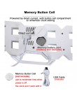 3D LED cyfrowy zegar drzemka biurko w sypialni budziki wiszący zegar ścienny 12/24 godziny kalendarz termometr Home Decor prezen