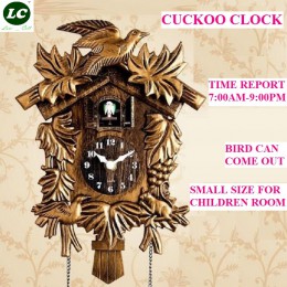 10 cali Zegar z kukułką Zegar ścienny do salonu Nowoczesne majtki Bird Cuckoo Dekoracje pokoju dziecięcego Zegar z kukułką