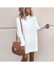 Danjeaner nowa wiosna golfem solidne dzianinowe swetry sukienka kobiety z długim rękawem szczupły streetwear swetry nadwymiarowy