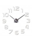 Moda z najwyższej półki 3d zegar ścienny reloj de pared zegarek kwarcowy nowoczesne zegary diy salon duże dekoracyjne naklejki m
