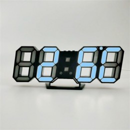 3D LED cyfrowy zegar drzemka biurko w sypialni budziki wiszący zegar ścienny 12/24 godziny kalendarz termometr Home Decor prezen