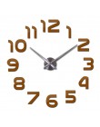 Moda z najwyższej półki 3d zegar ścienny reloj de pared zegarek kwarcowy nowoczesne zegary diy salon duże dekoracyjne naklejki m