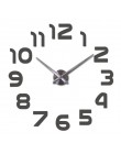 Moda z najwyższej półki 3d zegar ścienny reloj de pared zegarek kwarcowy nowoczesne zegary diy salon duże dekoracyjne naklejki m