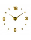 Nowe zegary ścienne zegarek Horloge Murale Diy 3d akrylowa naklejka na lustro duża strona główna okrągła igła z kwarcu nowoczesn