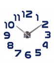 Moda z najwyższej półki 3d zegar ścienny reloj de pared zegarek kwarcowy nowoczesne zegary diy salon duże dekoracyjne naklejki m