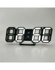 3D LED cyfrowy zegar drzemka biurko w sypialni budziki wiszący zegar ścienny 12/24 godziny kalendarz termometr Home Decor prezen