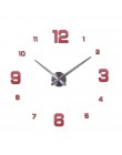 Nowe zegary ścienne zegarek Horloge Murale Diy 3d akrylowa naklejka na lustro duża strona główna okrągła igła z kwarcu nowoczesn